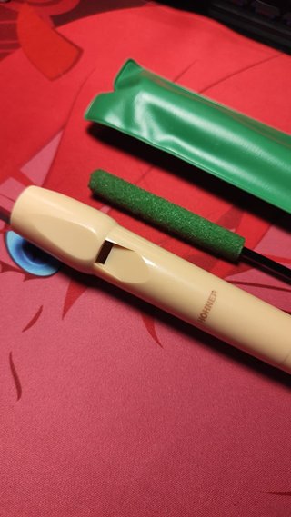 Flauta Hohner con funda y limpiador