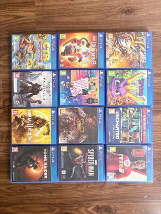 Lote Juegos PS4: Spiderman, Assassin's Creed...
