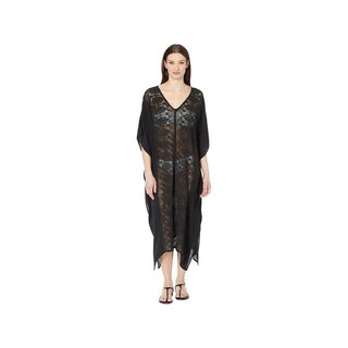 Echo Design New York Crochet Maxi Caftan Caftano N