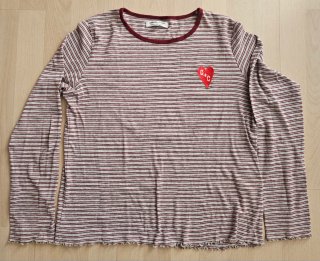 Camiseta manga larga de rayas Green Coast Talla L