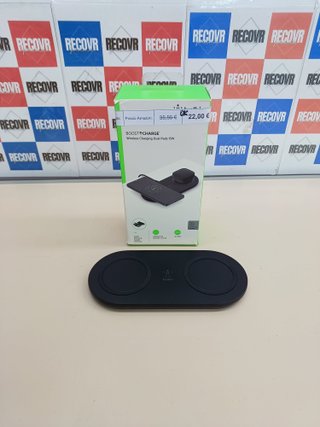 Cargador Inalámbrico Dual Belkin 15 W Negro