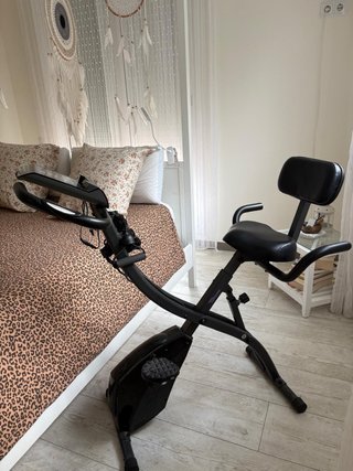 Bicicleta Estática Plegable Negra Slim cycle