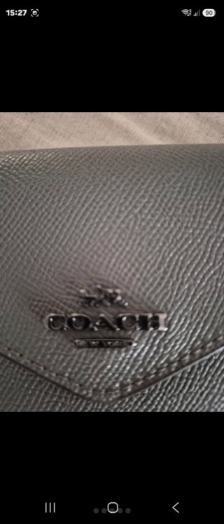 Cartera Coach Gris
