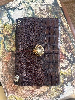 Funda de piel cocodrilo A6