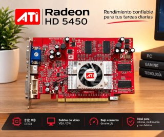 Tarjeta Gráfica ATI Radeon HD 5450 512MB DDR3