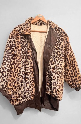 Cazadora vintage leopardo