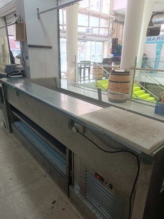 Mostrador Refrigerado de Acero Inoxidable
