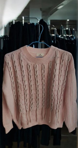 Jersey rosa con brillos