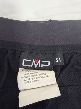 Pantalón montaña CMP hombre Talla 54 Negro/Gris