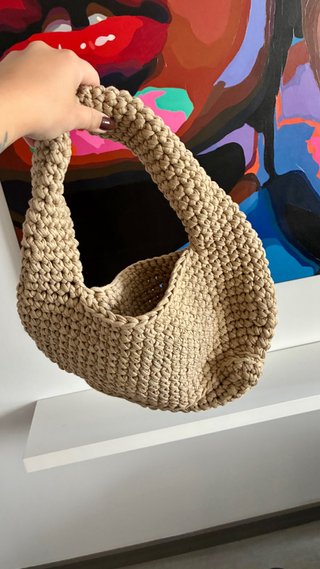 Bolso Trenzado Beige