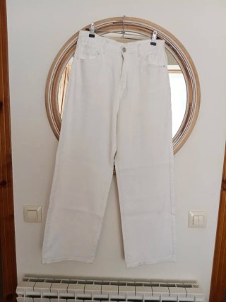 Pantalón Wide Leg Blanco