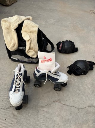 Patines 4 Ruedas Boomerang con Protecciones t 37