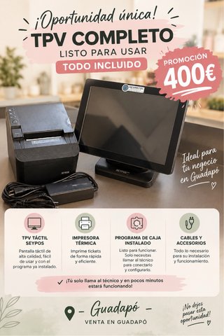 TPV Táctil Completo con Impresora
