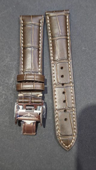Correa Longines Piel Marrón 20mm