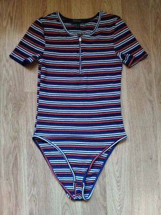 Body Manga Corta Rayas Primark Talla S