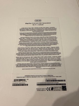 iPad Pro 12.9 2021 Wifi + Cellular