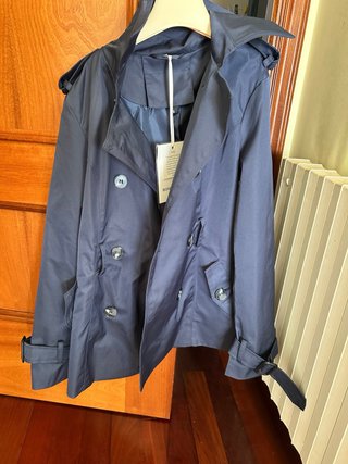 Gabardina azul marino