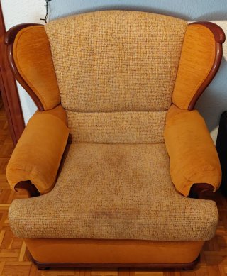 Set Divano 3 Posti e 2 Poltrone Marrone