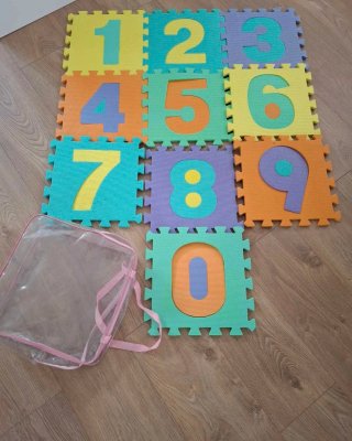 Puzzle de Números de Espuma