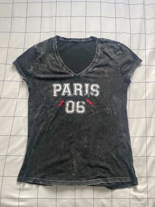 Camiseta IKKS Negra Estampada
