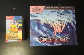 Pokemon 30 Aniversario y ETB Caos Creciente