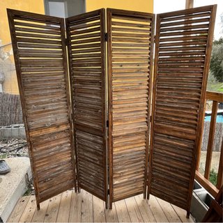 Biombo de madera