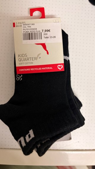 Pack 3 Calcetines Puma Kids Quarter