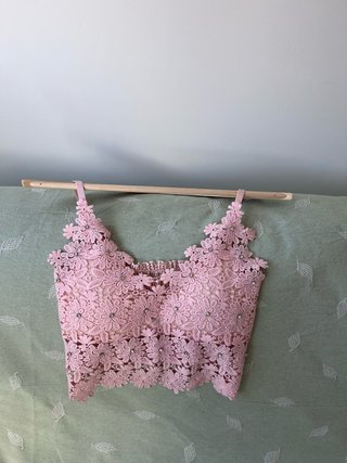 Top Rosa con Pedrería