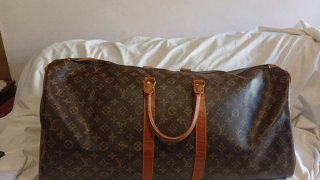 Borsone Louis Vuitton monogram marrone