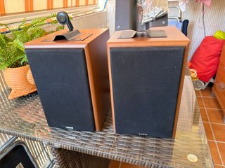 Altavoces Activos Amplificados de Madera