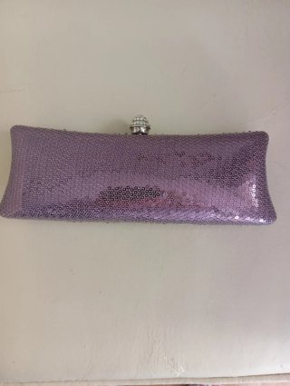 Bolso de fiesta lentejuelas púrpura