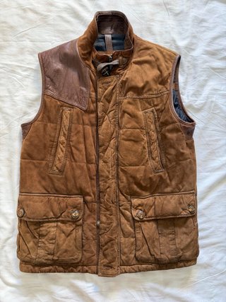Chaleco de piel Massimo Dutti