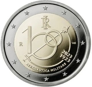 MONEDA CONMEMORATIVA 2€ ITALIA 2023. AERONÁUTICA