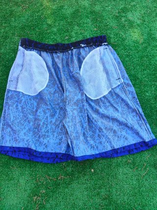 Bermudas Hombre Azul y Negro Talla XXL