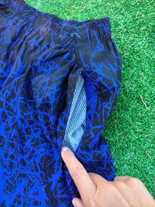 Bermudas Hombre Azul y Negro Talla XXL