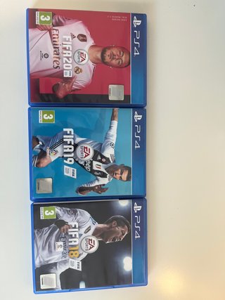 Lote 3 Juegos FIFA PS4 (18, 19, 20)