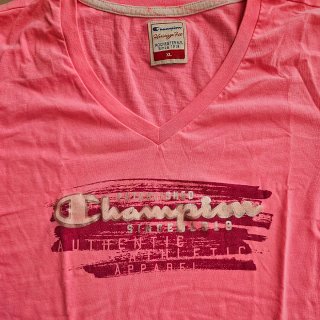 Camiseta Champion rosa con logo | Talla XL