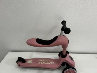 Patinete 2 en 1 rosa