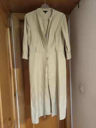 Vestido largo beige LAUREN RALPH LAUREN talla M