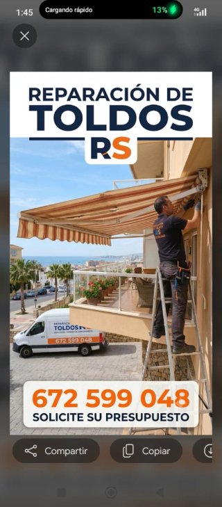 Reparación de toldos Económicos