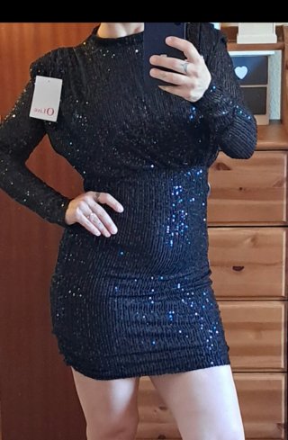 Vestido de lentejuelas inspiración 80'S