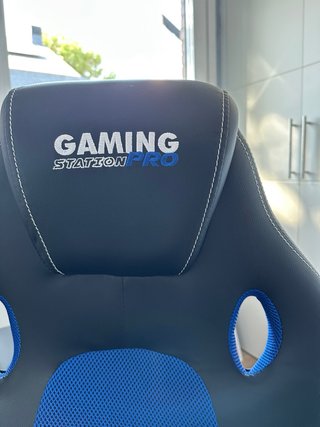 Sedia Gaming Station Pro Nera e Blu NUOVA