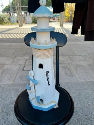 Faro decorativo Portofino in legno
