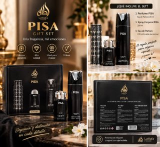 Set de Perfume Lattafa PISA árabe