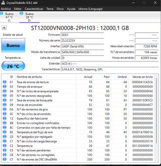 Disco Duro Seagate IronWolf Nas 12TB