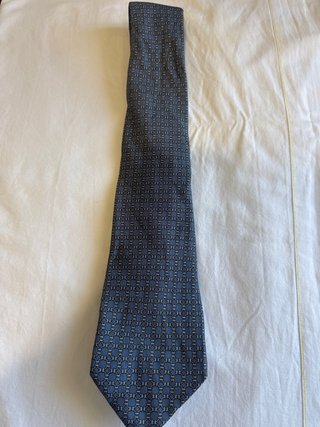 Corbata Hermès Paris Azul