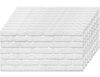 10 Paneles de Pared Aislantes Efecto Ladrillo