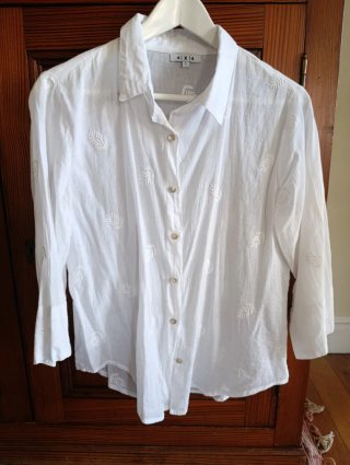 Camisa blanca 4X4 Talla L