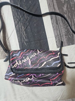 Bolso Desigual Negro Multicolor