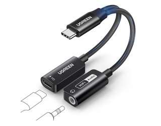 Adaptador USB C a Jack 3.5mm UGREEN PD 60W